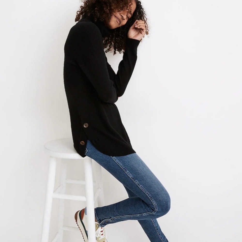 🖤EUC🖤 MADEWELL Crestland Side Button Turtleneck